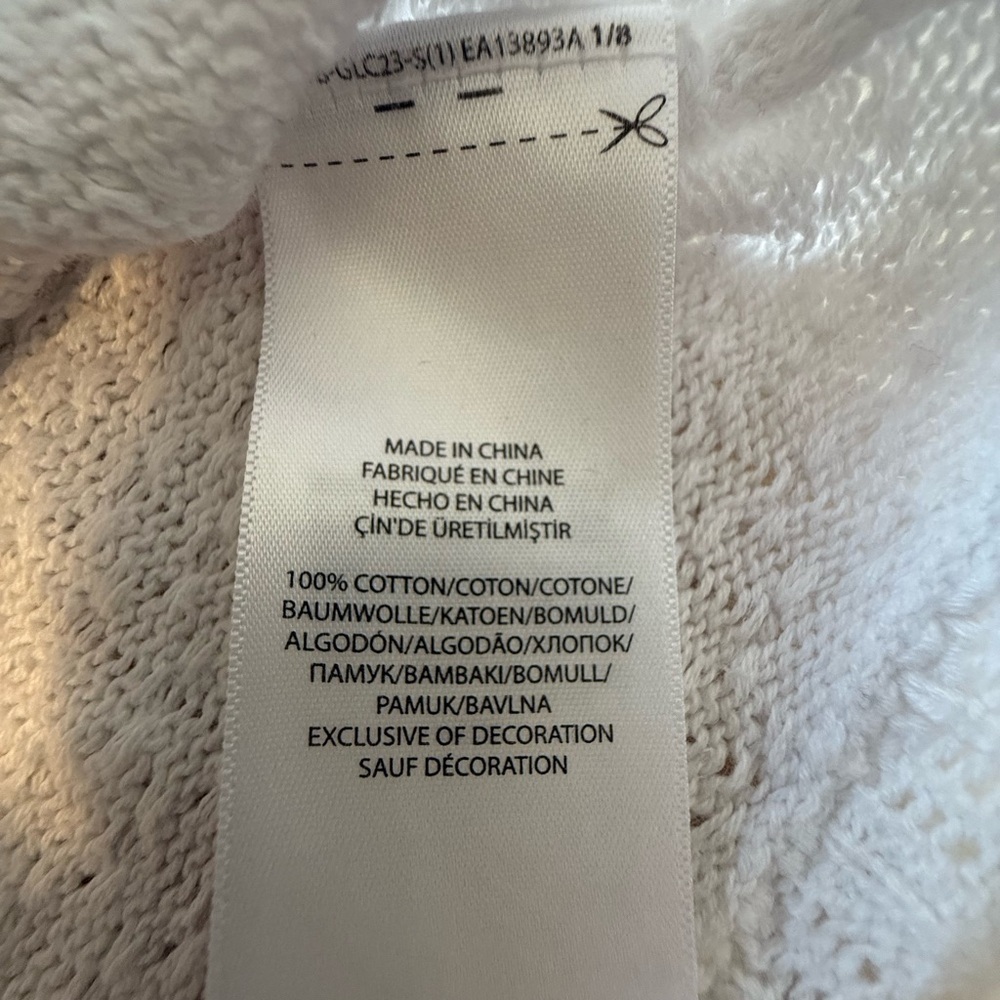 Polo by Ralph Lauren Button white cropped Cardigan size 6x - Picture 4 of 11